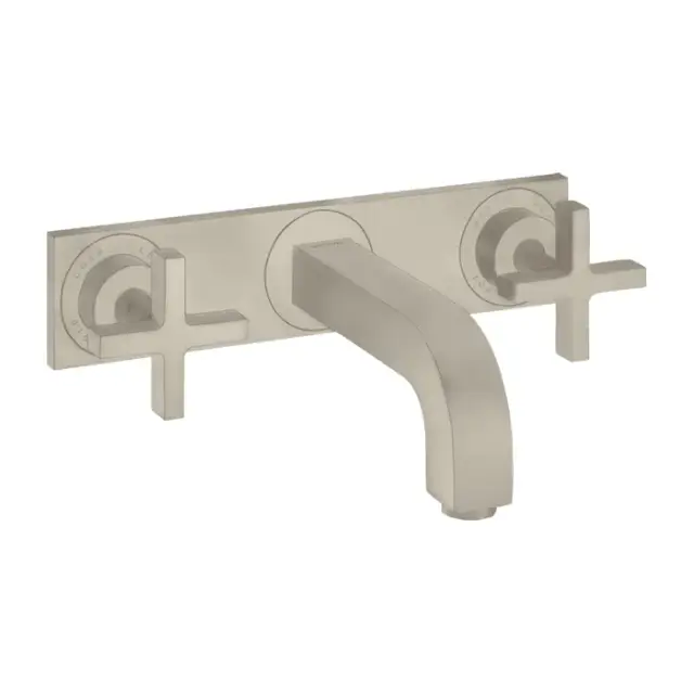 Axor Citterio Смеситель для раковины встраиваемый внеш. часть, с дон. клап., цвет: шлифован. никель 39144820