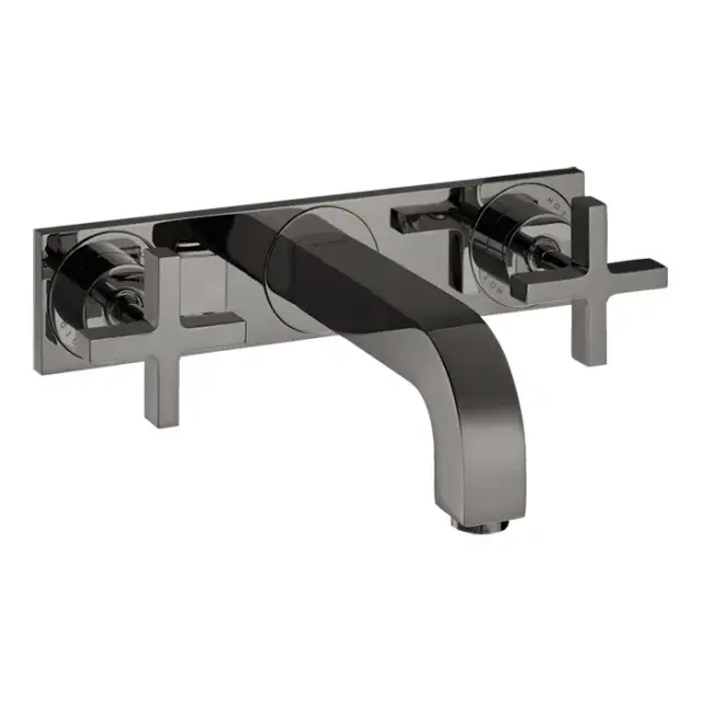 Axor Citterio Смеситель для раковины встраиваемый внешняя часть, с д/к, цвет: полир. черный хром 39144330