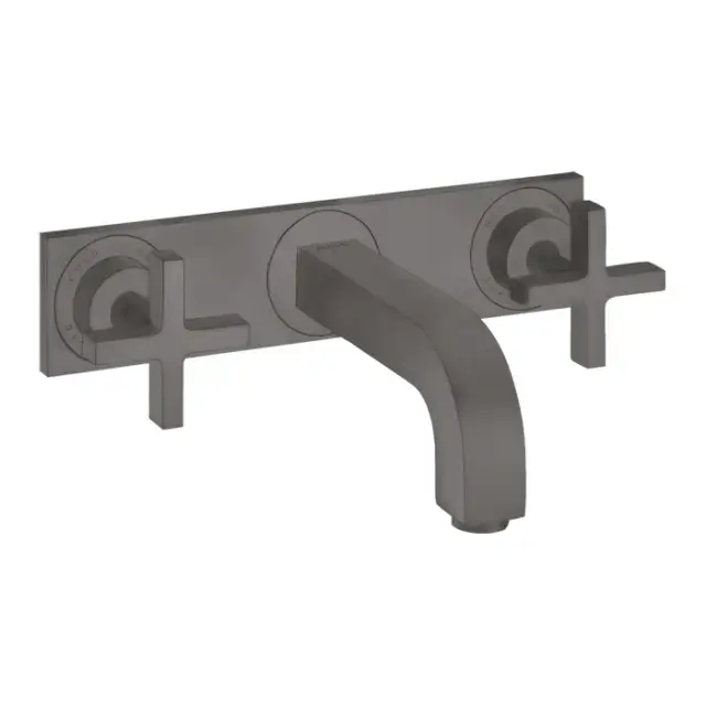 Axor Citterio Смеситель для раковины встраиваемый внешняя часть, с д/к, цвет: шлиф. черный хром 39144340