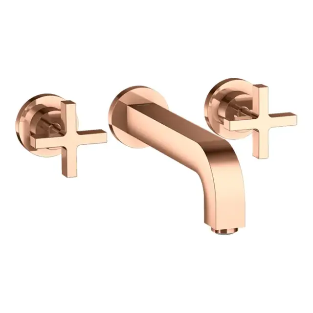 Axor Citterio Смеситель для раковины встраиваемый, внеш. часть, с д/к, цвет: полир. красное золото 39143300