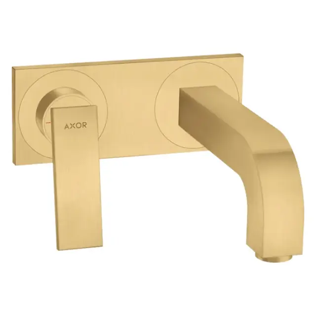 Axor Citterio Смеситель для раковины встраиваемый внешняя часть, с д/к, цвет: шлифованное золото 39119250