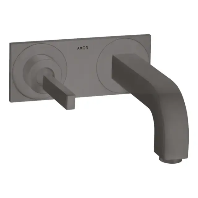 Axor Citterio Смеситель для раковины встраиваемый внешняя часть, с д/к, цвет: шлифован. черный хром 39112340