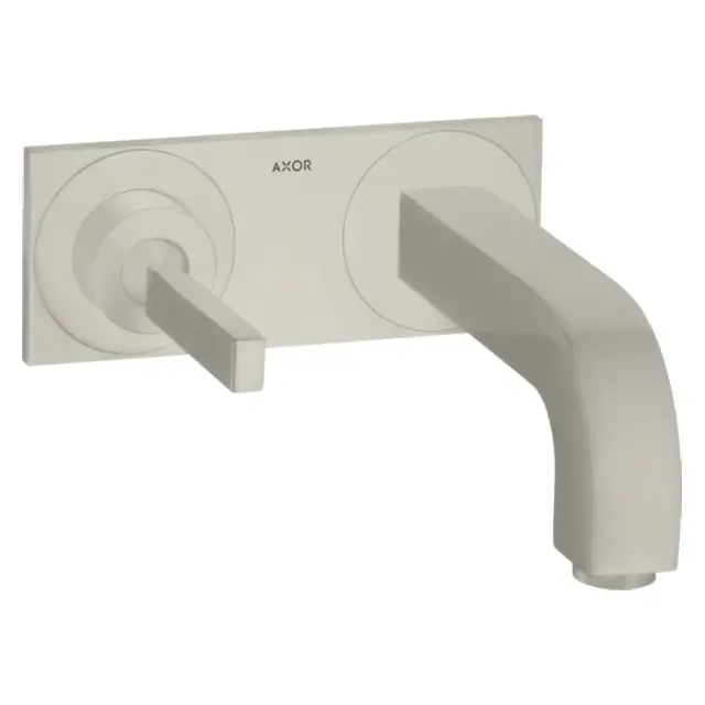 Axor Citterio Смеситель для раковины встраиваемый внешняя часть, с дон. кл., цвет: нержавеющая сталь 39112800