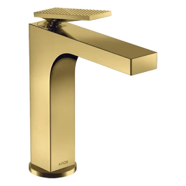 Axor Citterio Смеситель для раковины на 1 отверстие с донным клапаном, цвет: полированное золото 39081990