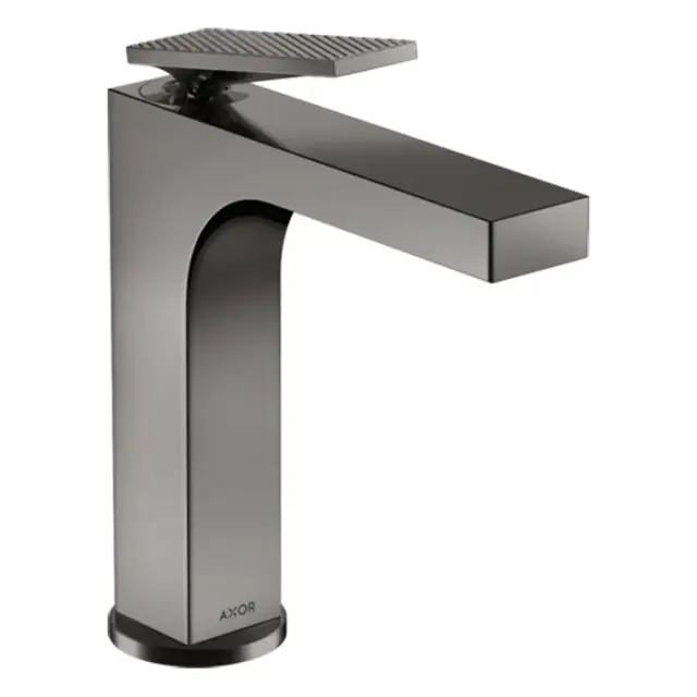 Axor Citterio Смеситель для раковины на 1 отверстие с донным клап., цвет: полированный черный хром 39081330