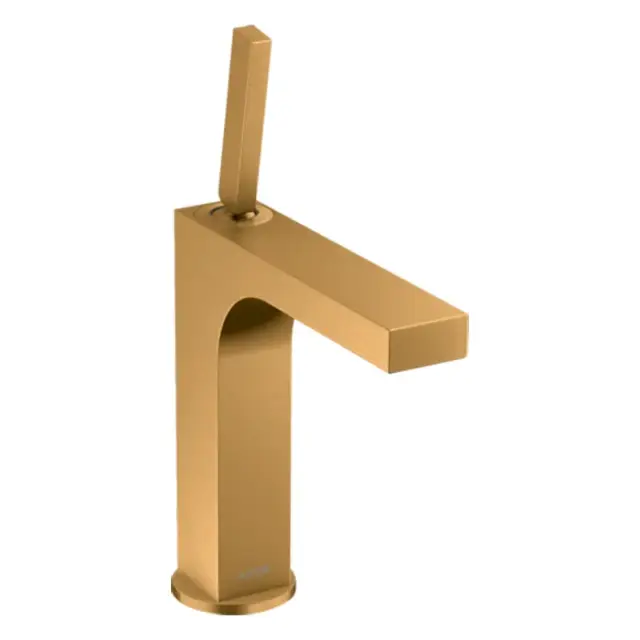 Axor Citterio Смеситель для раковины на 1 отверстие с донным клапаном, цвет: шлифованное золото 39032250