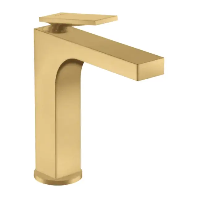 Axor Citterio Смеситель для раковины на 1 отверстие с донным клапаном, цвет: шлифованное золото 39024250