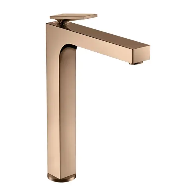 Axor Citterio Смеситель для раковины высокий на 1 отверстие с д/к, цвет: полированное розовое золото 39021300