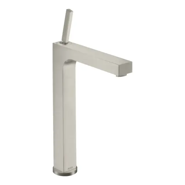 Axor Citterio Смеситель для раковины высокий на 1 отверстие с донным клап., цвет: нержавеющая сталь 39020800