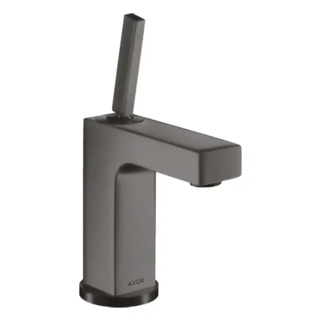 Axor Citterio Смеситель для раковины на 1 отверстие с донным клапаном, цвет: шлифованный черный хром 39018340