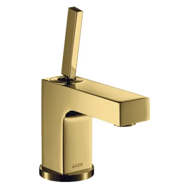 Axor Citterio Смеситель для раковины на 1 отверстие с донным клапаном, цвет: полированное золото 39015990