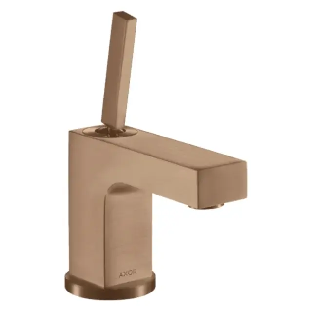 Axor Citterio Смеситель для раковины на 1 отверстие с донным клап., цвет: шлифованное розовое золото 39015310