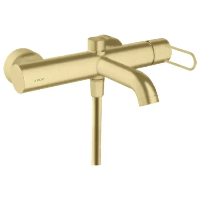 Axor Uno Смеситель для ванны с рукояткой-петлей, излив 20,3 см, цвет: шлифованное золото 38421250