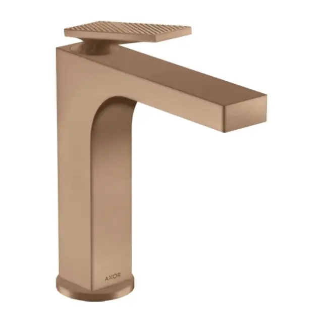 Axor Citterio Смеситель для раковины на 1 отверстие с донным клап., цвет: шлифованное розовое золото 39071310