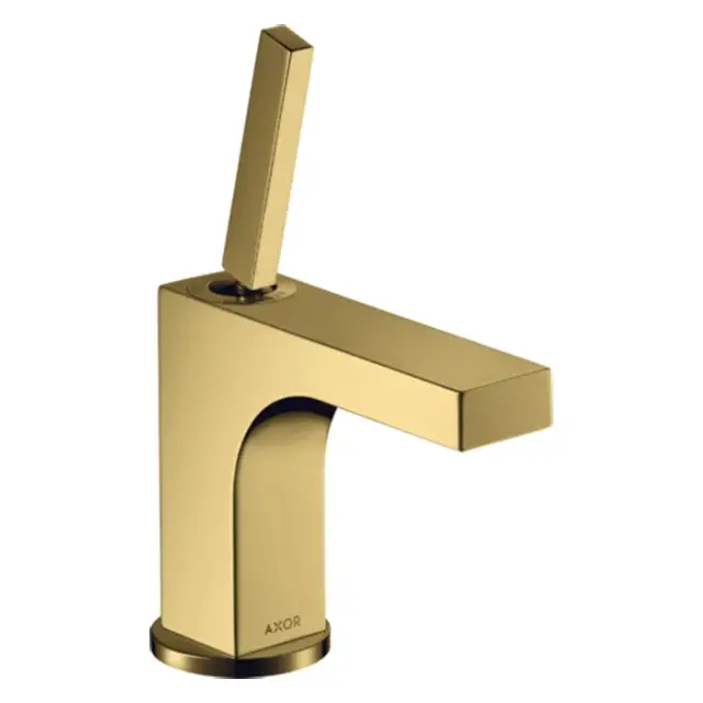 Axor Citterio Смеситель для раковины на 1 отверстие с донным клапаном, цвет: полированное золото 39035990