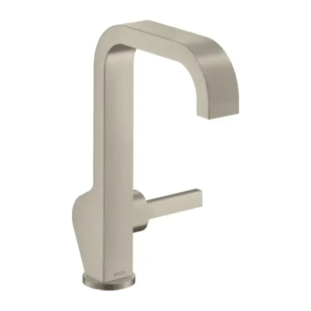 Axor Citterio Смеситель для раковины высокий на 1 отверстие с донным клап., цвет: шлифованный никель 39037820