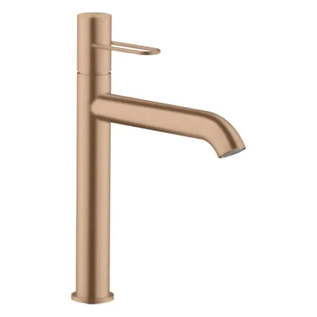 Axor Uno Смеситель для раковины высокий на 1 отверстие с дон. кл., цвет: шлифованное розовое золото 38032310