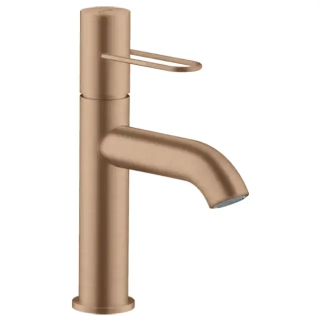 Axor Uno Смеситель для раковины на 1 отверстие с донным клапаном, цвет: шлифованное розовое золото 38026310