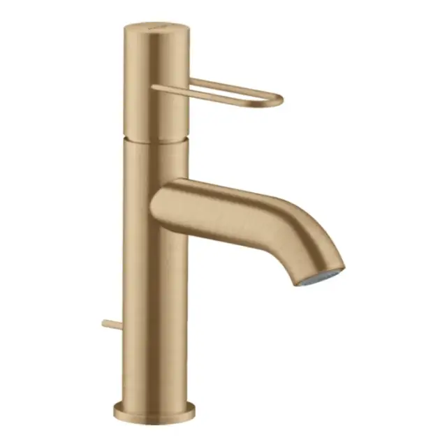 Axor Uno Смеситель для раковины на 1 отверстие с донным клапаном, цвет: шлифованная бронза 38023140