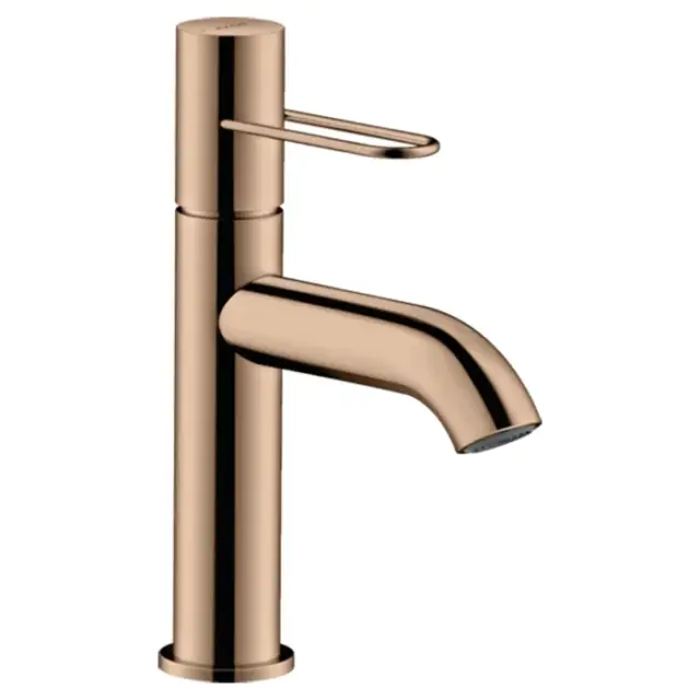 Axor Uno Смеситель для раковины на 1 отверстие с донным клапаном, цвет: полированное розовое золото 38026300