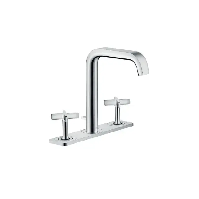 Axor Citterio E Смеситель для раковины на 3 отверстия с донным клапаном, цвет: нержавеющая сталь 36116800