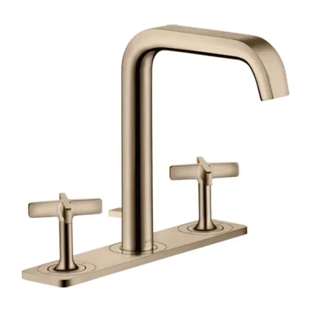 Axor Citterio E Смеситель для раковины на 3 отверстия с д/к, цвет: полированное розовое золото 36116300