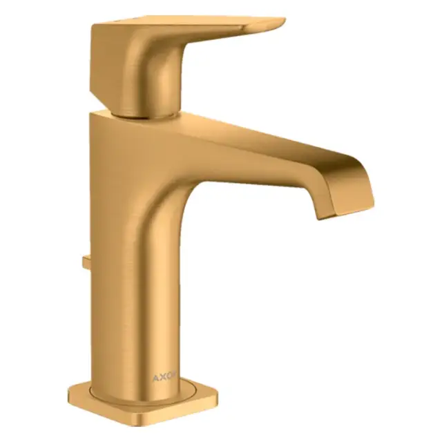 Axor Citterio E Смеситель для раковины на 1 отверстие с донным клапаном, цвет: шлифованное золото 36110250