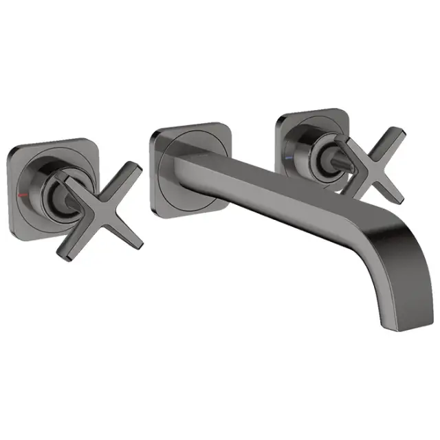 Axor Citterio E Смеситель для раковины встраиваемый внешняя часть, с д/к, цвет: полир. черный хром 36107330