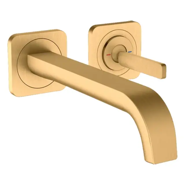 Axor Citterio E Смеситель для раковины встраиваемый внеш. часть, с дон. клап., цвет: шлифован. медь 36106950