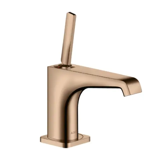 Axor Citterio E Смеситель для раковины на 1 отверстие с дон. кл., цвет: полированное розовое золото 36102300