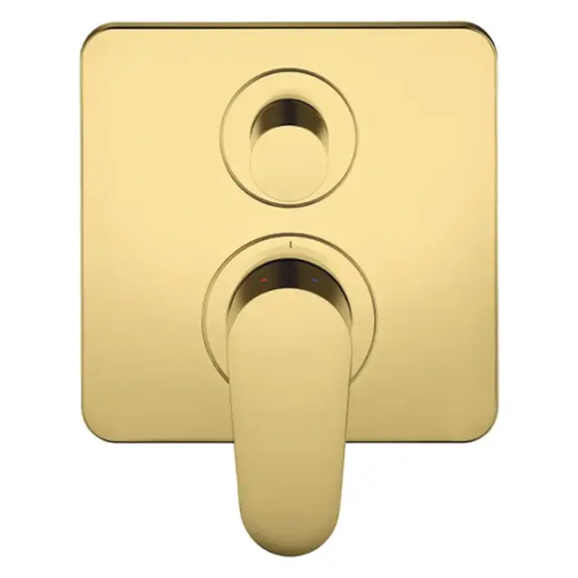 Axor Citterio M Смеситель для ванны встраиваемый на 2 потребителя, цвет: полированное золото 34425990