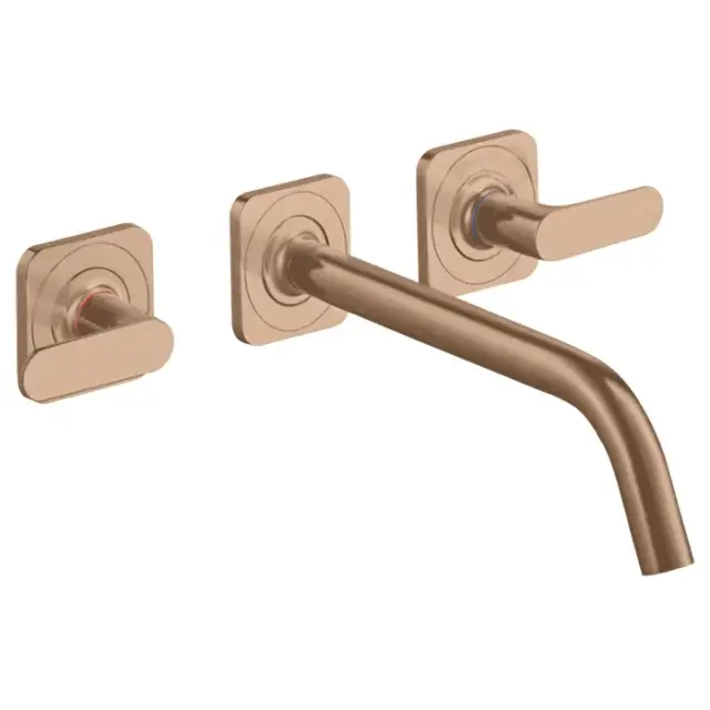 Axor Citterio M Смеситель для раковины встраиваемый, внеш. часть, с д/к, цвет: шлиф. красное золото 34315310