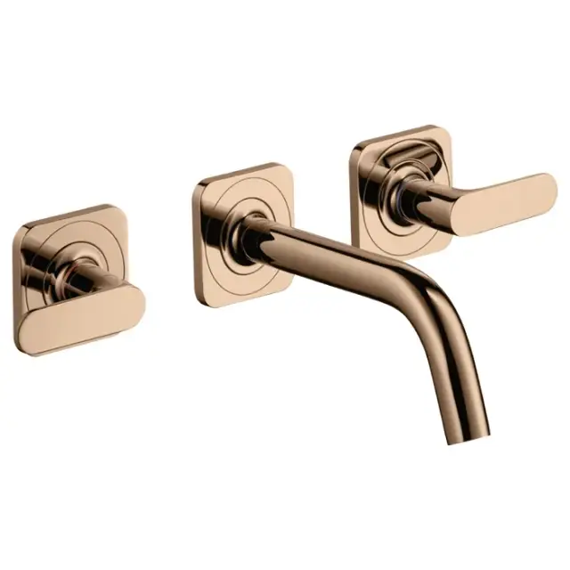 Axor Citterio M Смеситель для раковины встраиваемый внешн. часть, с д/к, цвет: полир. красное золото 34313300