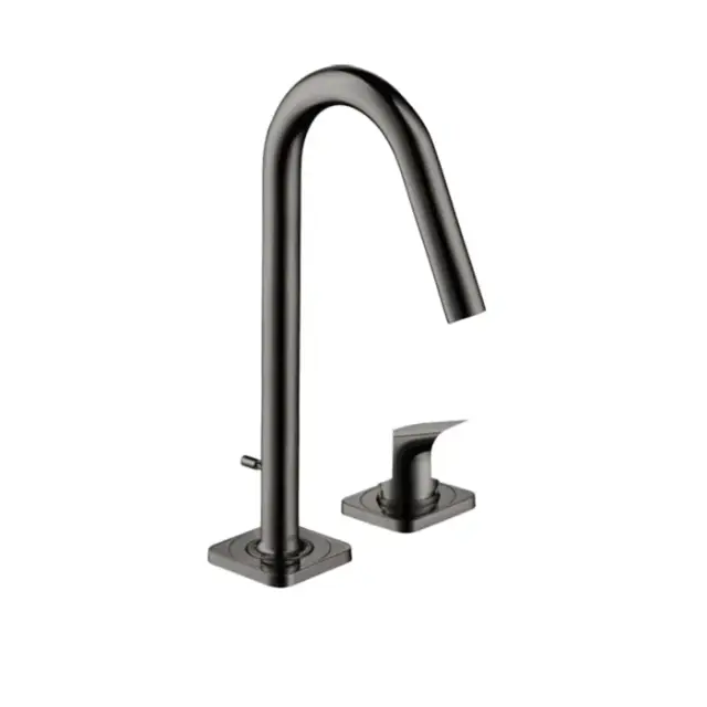 Axor Citterio M Смеситель для раковины высокий на 2 отверстия с д/к, цвет: полированный черный хром 34132330