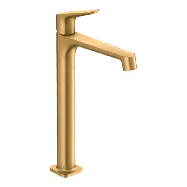 Axor Citterio M Смеситель для раковины высокий на 1 отверстие с дон. клап., цвет: шлифованная латунь 34127950