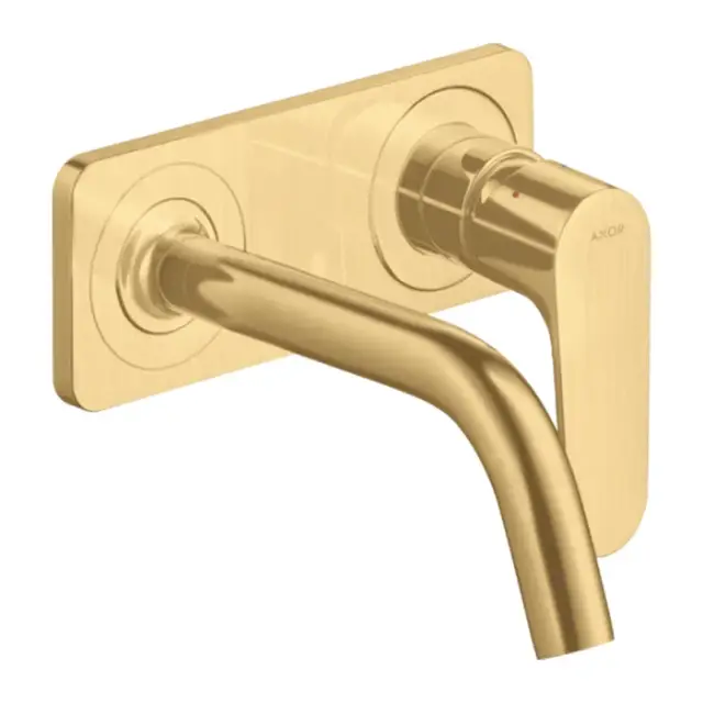 Axor Citterio M Смеситель для раковины встраиваемый внешняя часть, с д/к, цвет: шлифованное золото 34112250