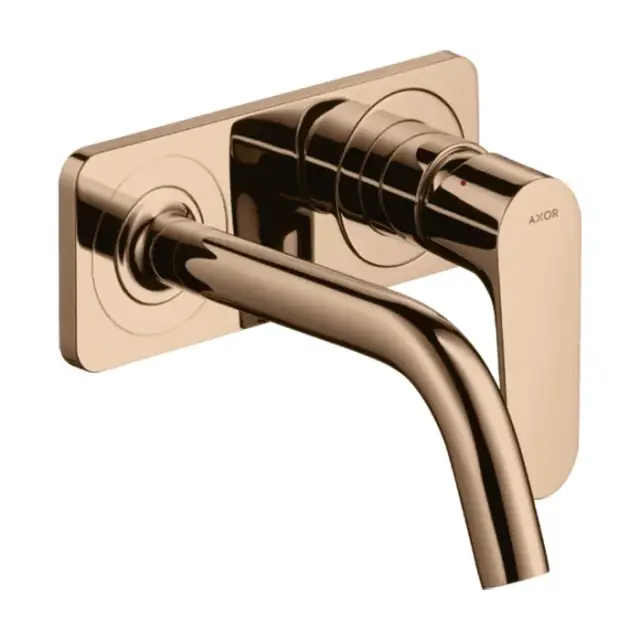 Axor Citterio M Смеситель для раковины встраиваемый внешн. часть, с д/к, цвет: полир. красное золото 34112300