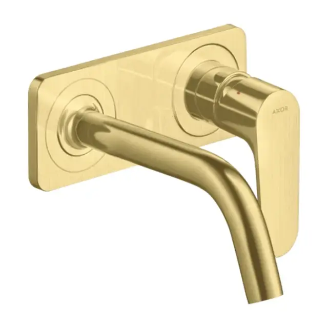 Axor Citterio M Смеситель для раковины встраиваемый внеш. часть, с дон. клап., цвет: шлифован. медь 34112950