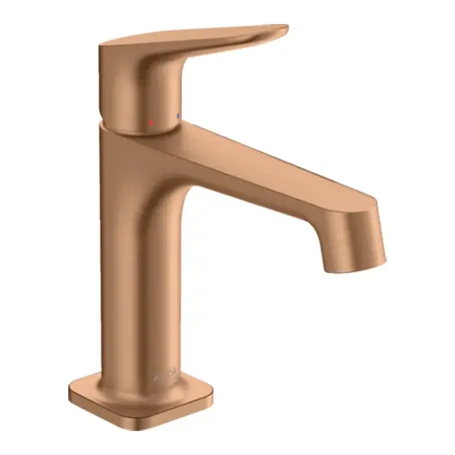 Axor Citterio M Смеситель для раковины на 1 отверстие с донным клапаном, цвет: шлифованная бронза 34017140