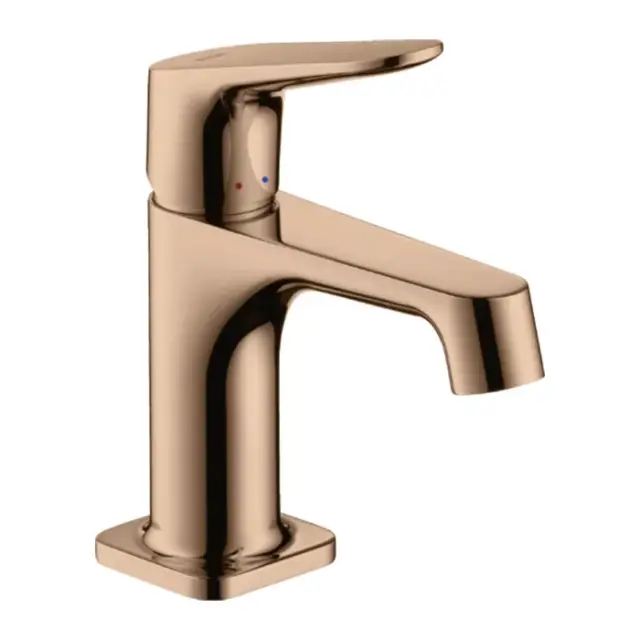 Axor Citterio M Смеситель для раковины на 1 отверстие с дон. клап., цвет: полирован. розовое золото 34016300