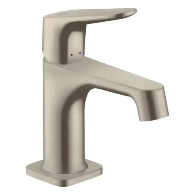 Axor Citterio M Смеситель для раковины на 1 отверстие с донным клапаном, цвет: шлифованный никель 34016820