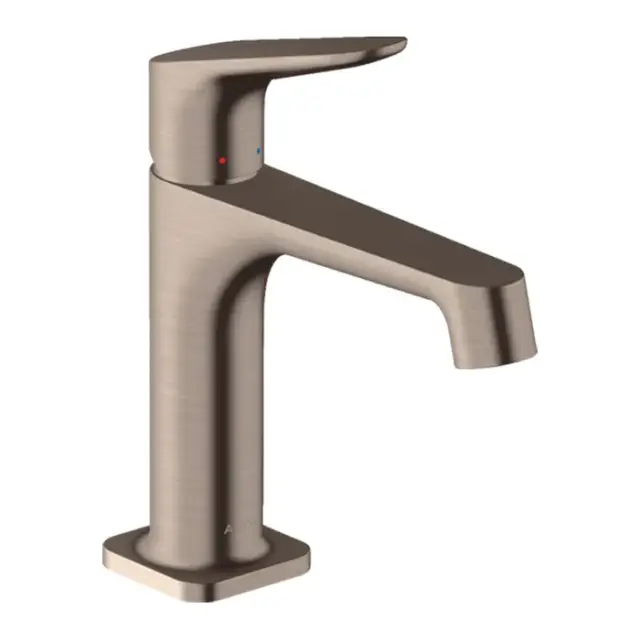 Axor Citterio M Смеситель для раковины на 1 отверстие с донным клапаном, цвет: шлифованный никель 34010820