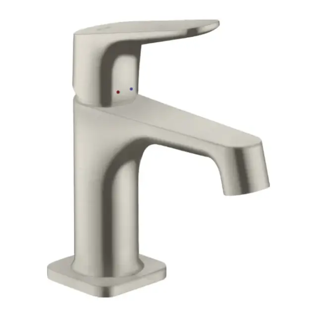 Axor Citterio M Смеситель для раковины на 1 отверстие с донным клапаном, цвет: нержавеющая сталь 34016800