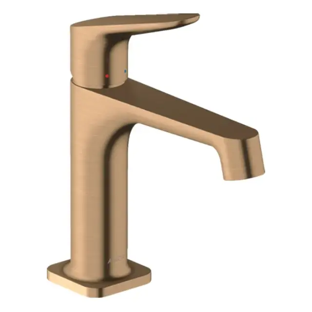 Axor Citterio M Смеситель для раковины на 1 отверстие с донным клапаном, цвет: шлифованная бронза 34010140