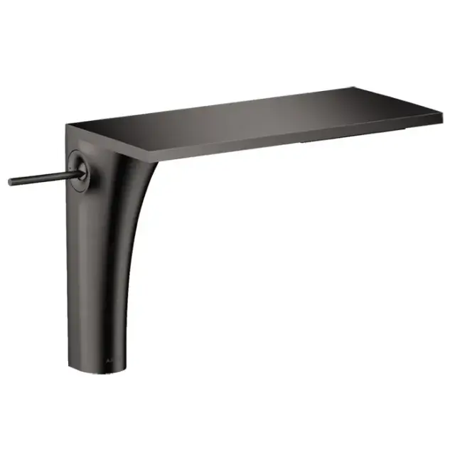 Axor Massaud Смеситель для раковины высокий на 1 отверстие с дон. кл., цвет: шлифованный черный хром 18020340