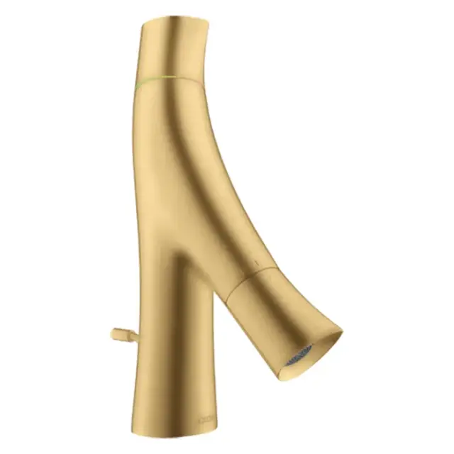 Axor Starck Organic Смеситель для раковины на 1 отверстие с донным клап., цвет: шлифованное золото 12014250