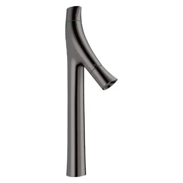 Axor Starck Organic Смеситель для раковины высокий на 1 отверстие с д/к, цвет: полир. черный хром 12013330