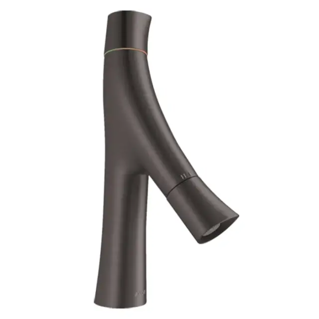 Axor Starck Organic Смеситель для раковины на 1 отверстие с дон. клап., цвет: шлифован. черный хром 12011340