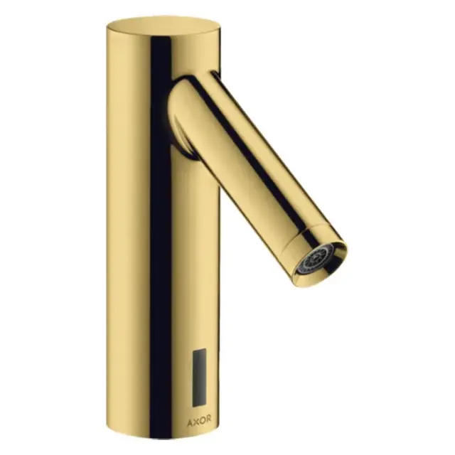 Axor Starck Смеситель для раковины электронный без донного клапана, цвет: полированное золото 10145990