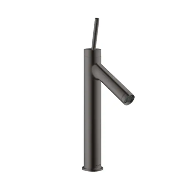 Axor Starck Смеситель для раковины высокий на 1 отверстие с дон. кл., цвет: шлифованный черный хром 10123340